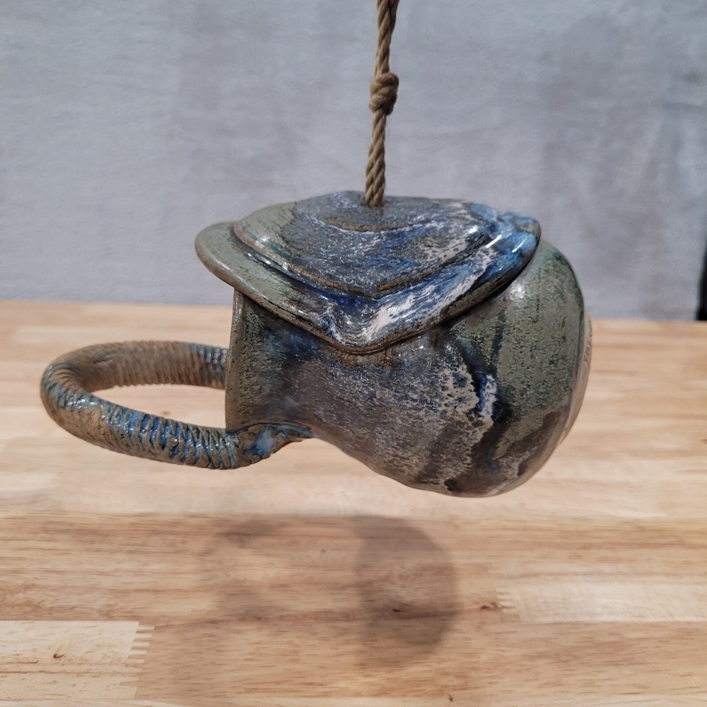 Pottery Bird Feeder or Planter‎ Village Potter Colby Handmade - Picture 5 of 14
